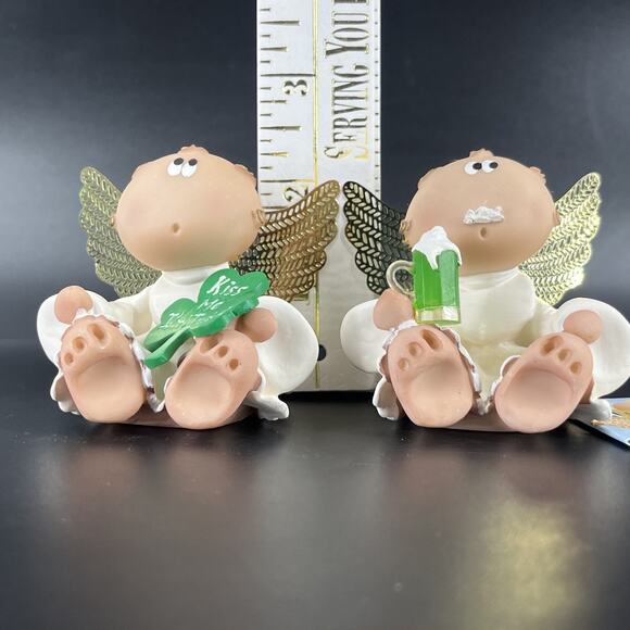 Lot 2 Kirk’s Angel Cheeks St. Patrick’s Leprechauns Green Beer & Kiss Me Irish - Picture 5 of 16